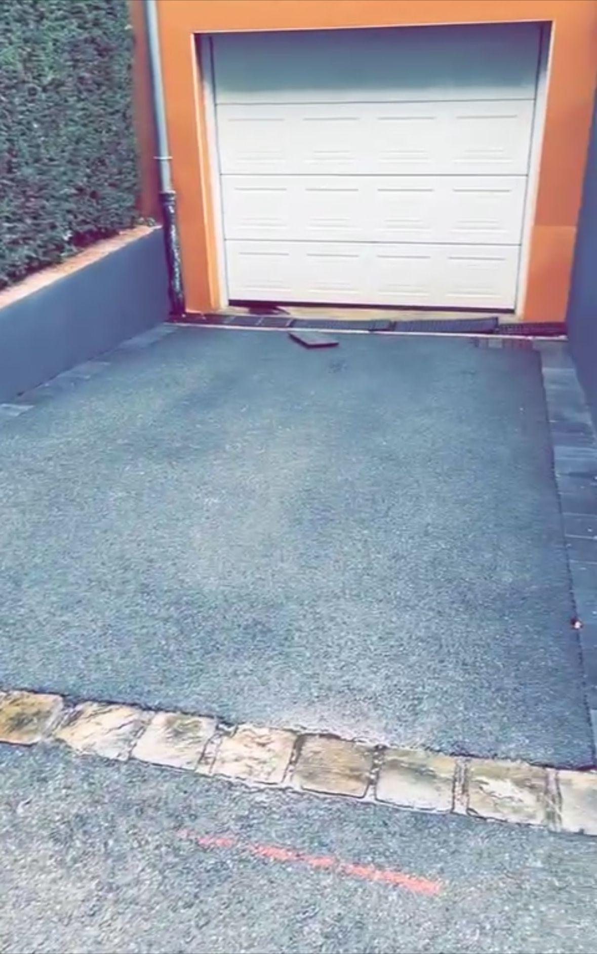 Allée après nettoyage